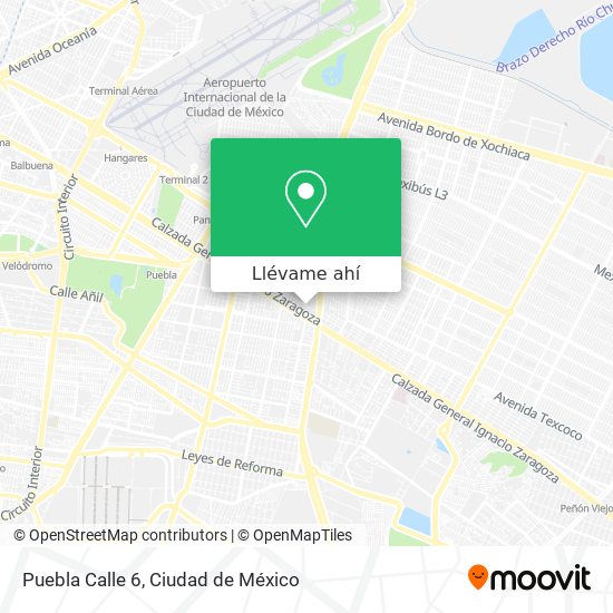 Mapa de Puebla Calle 6
