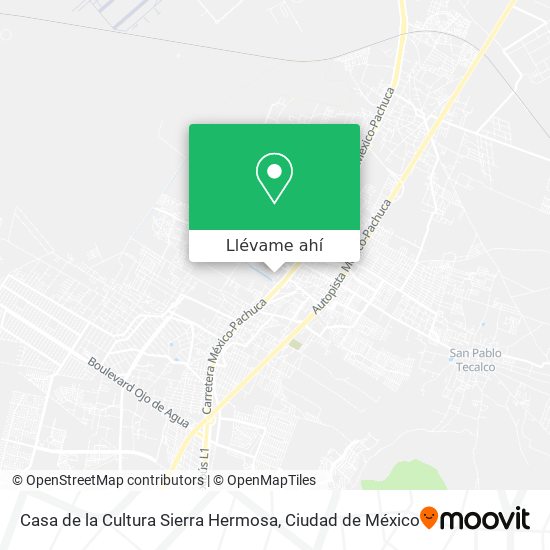 Cómo llegar a Casa de la Cultura Sierra Hermosa en Tecámac en Autobús?