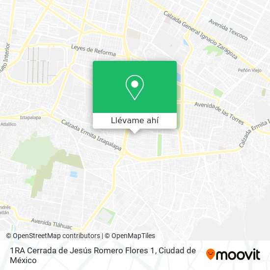 Mapa de 1RA Cerrada de Jesús Romero Flores 1