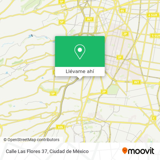 Mapa de Calle Las Flores 37
