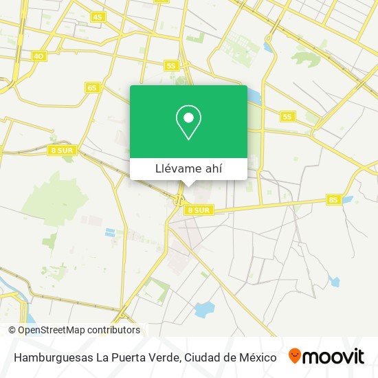 Mapa de Hamburguesas La Puerta Verde