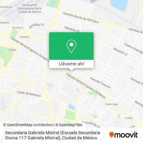 Mapa de Secundaria Gabriela Mistral (Escuela Secundaria Diurna 117 Gabriela Mistral)