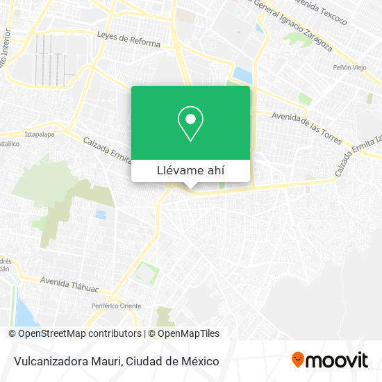 Mapa de Vulcanizadora Mauri