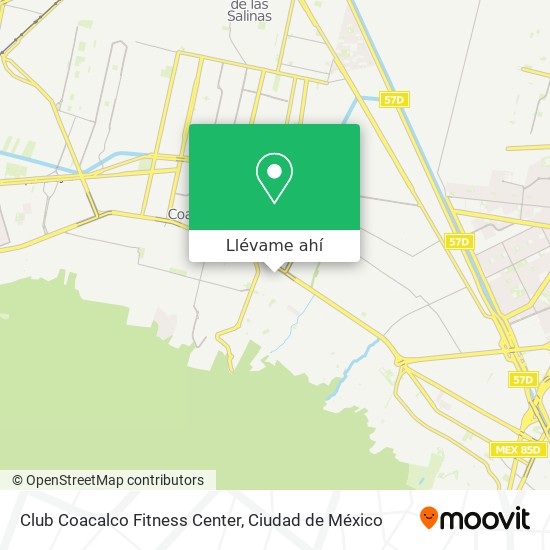Mapa de Club Coacalco Fitness Center