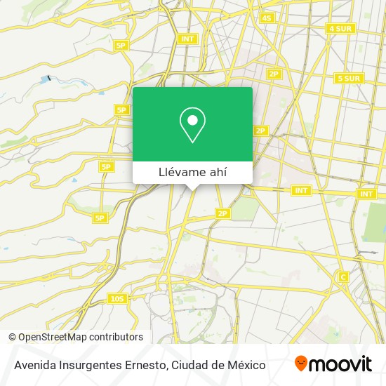 Mapa de Avenida Insurgentes Ernesto