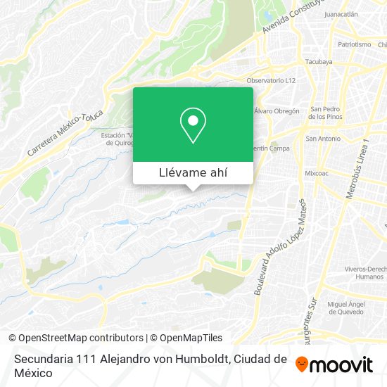 Mapa de Secundaria 111 Alejandro von Humboldt