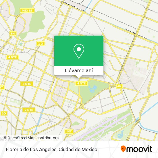 Mapa de Floreria de Los Angeles