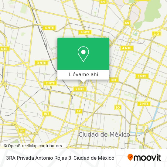 Mapa de 3RA Privada Antonio Rojas 3