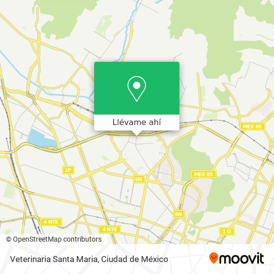 Mapa de Veterinaria Santa Maria