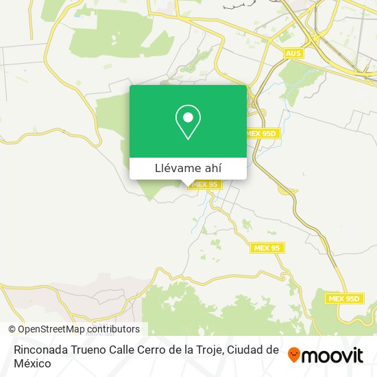 Mapa de Rinconada Trueno Calle Cerro de la Troje