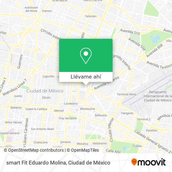 Mapa de smart Fit Eduardo Molina