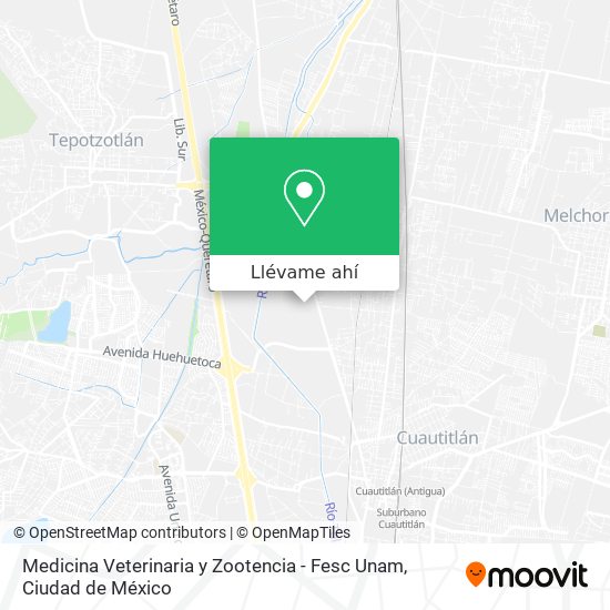 Mapa de Medicina Veterinaria y Zootencia - Fesc Unam