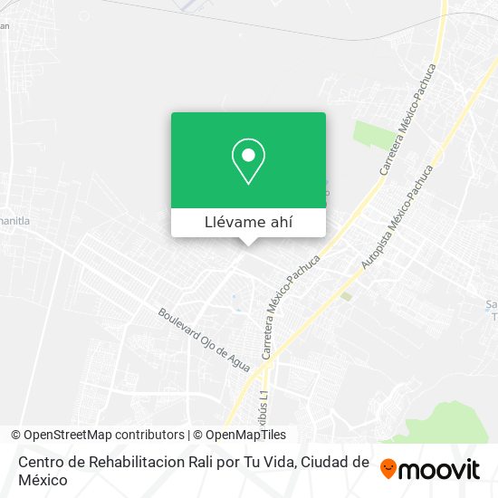 Mapa de Centro de Rehabilitacion Rali por Tu Vida