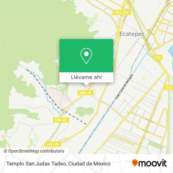 Mapa de Templo San Judas Tadeo