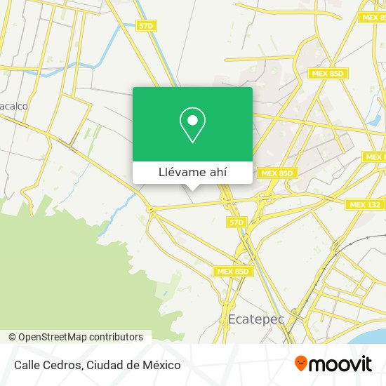 Mapa de Calle Cedros