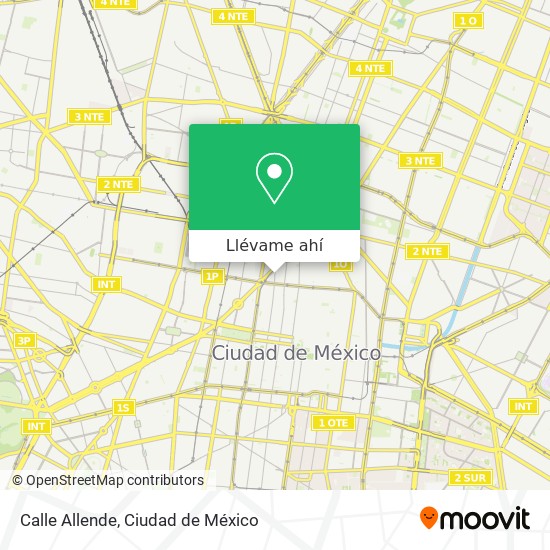 Mapa de Calle Allende