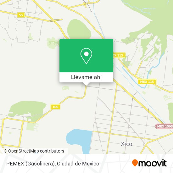 Mapa de PEMEX (Gasolinera)