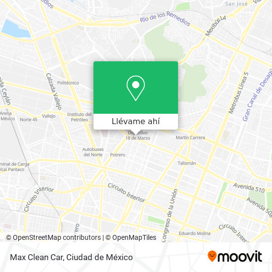 Mapa de Max Clean Car