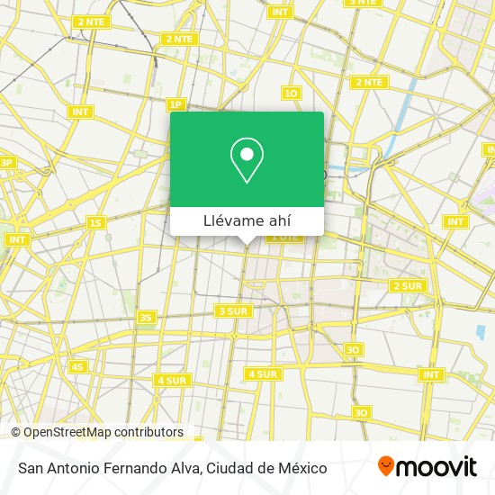 Mapa de San Antonio Fernando Alva