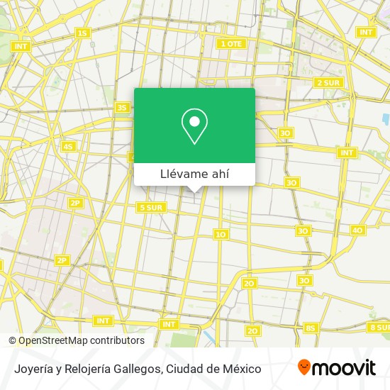 Mapa de Joyería y Relojería Gallegos