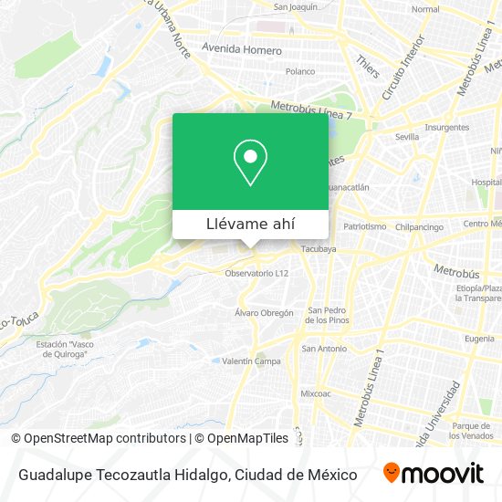 Mapa de Guadalupe Tecozautla Hidalgo