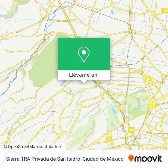 Mapa de Sierra 1RA Privada de San Isidro