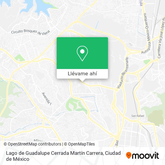 Mapa de Lago de Guadalupe Cerrada Martín Carrera