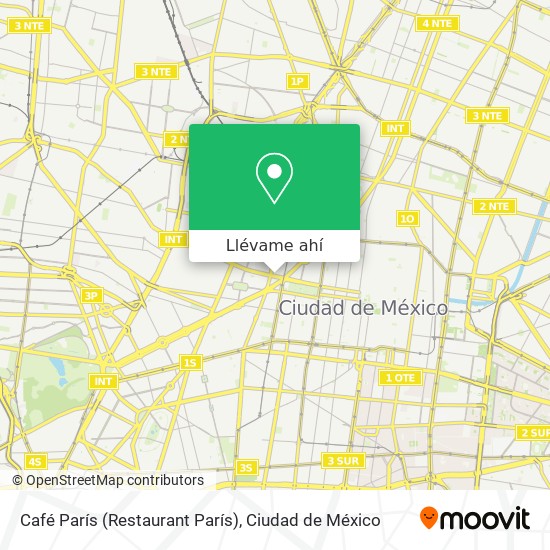 Mapa de Café París (Restaurant París)