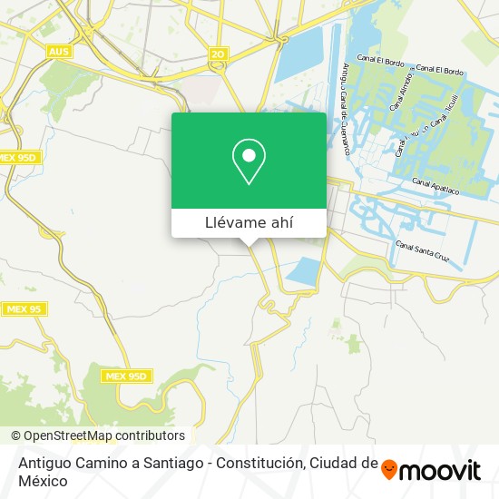 Mapa de Antiguo Camino a Santiago - Constitución