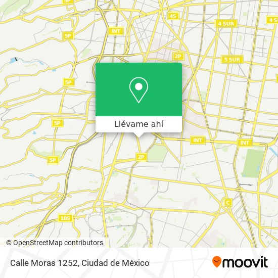 Mapa de Calle Moras 1252