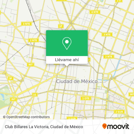 Mapa de Club Billares La Victoria