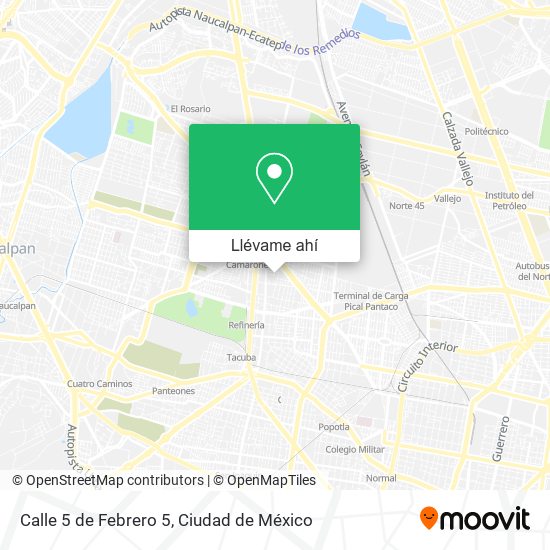 Mapa de Calle 5 de Febrero 5