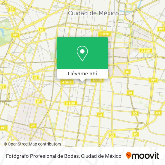 Mapa de Fotógrafo Profesional de Bodas