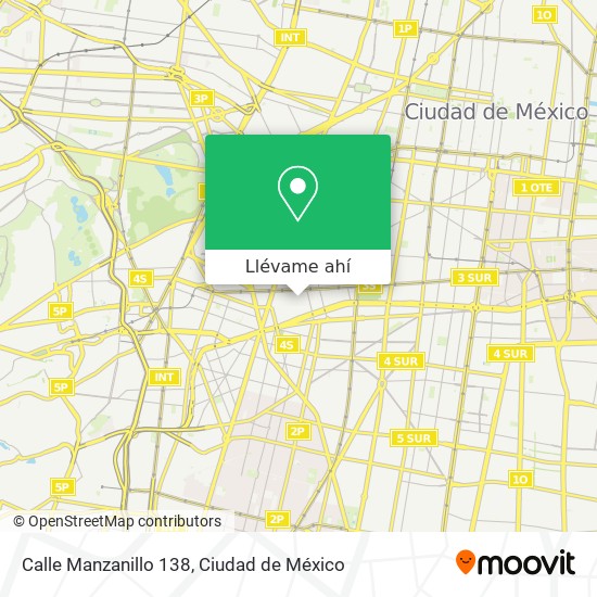 Mapa de Calle Manzanillo 138