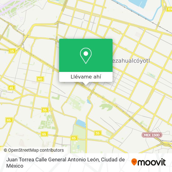 Mapa de Juan Torrea Calle General Antonio León