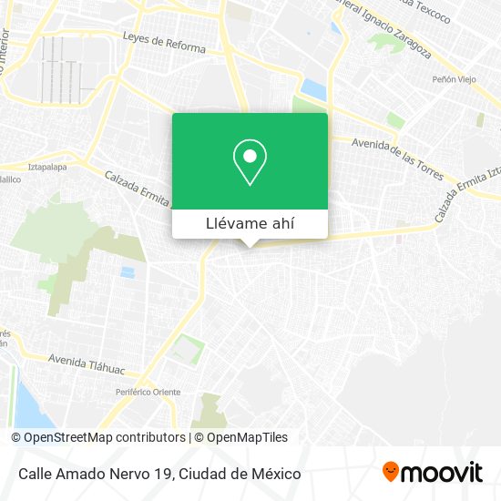 Mapa de Calle Amado Nervo 19