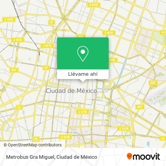 Mapa de Metrobus Gra Miguel