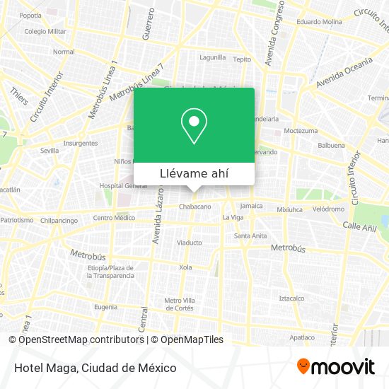 Mapa de Hotel Maga