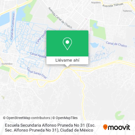 Mapa de Escuela Secundaria Alfonso Pruneda No 31 (Esc. Sec. Alfonso Pruneda No 31)