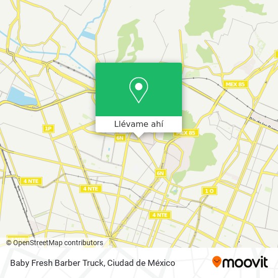 Mapa de Baby Fresh Barber Truck