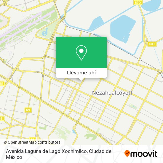 Mapa de Avenida Laguna de Lago Xochimilco