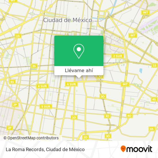 Mapa de La Roma Records