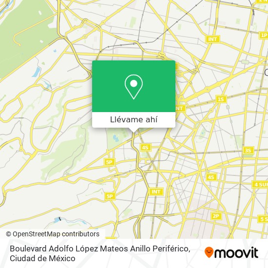 Mapa de Boulevard Adolfo López Mateos Anillo Periférico
