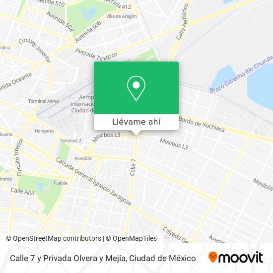 Mapa de Calle 7 y Privada Olvera y Mejía