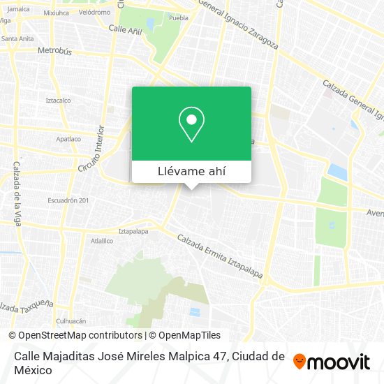 Mapa de Calle Majaditas José Mireles Malpica 47
