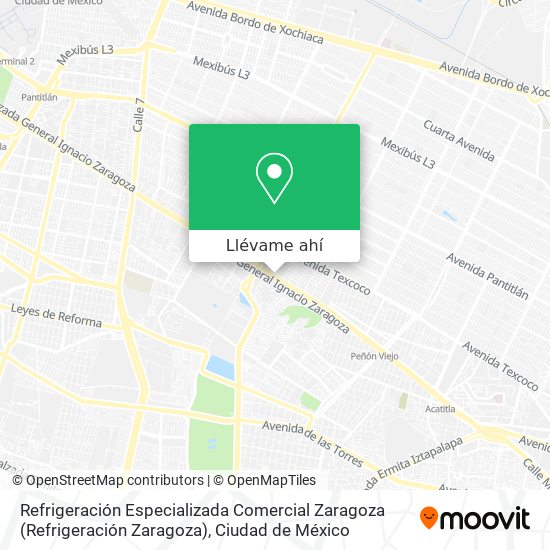 Mapa de Refrigeración Especializada Comercial Zaragoza (Refrigeración Zaragoza)