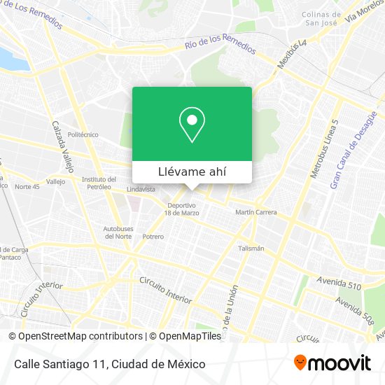 Mapa de Calle Santiago 11