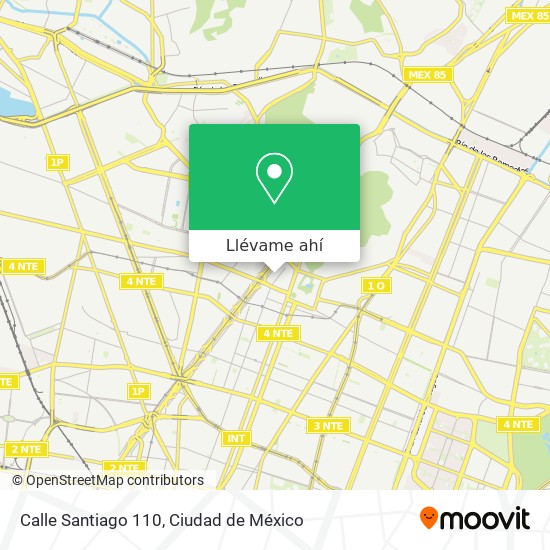 Mapa de Calle Santiago 110