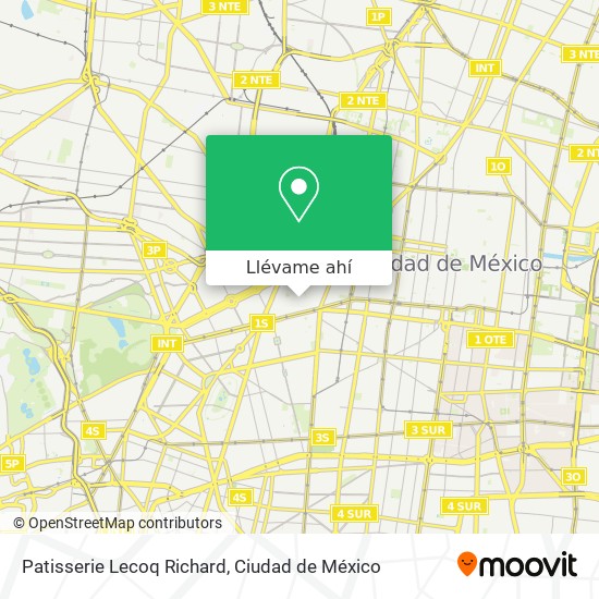 Mapa de Patisserie Lecoq Richard