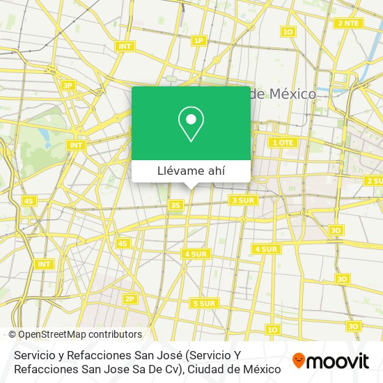 Mapa de Servicio y Refacciones San José (Servicio Y Refacciones San Jose Sa De Cv)